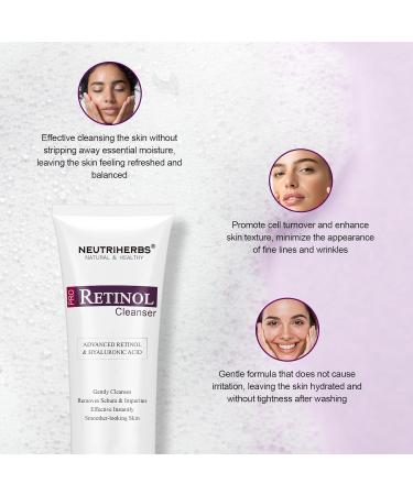 Buy Neutriherbs PRO Retinol Face Wash - Anti-Aging Nourishing & Moisturizing Daily Cleanser with Amino Acids & Hyaluronic Acid - 4 fl. oz | International Shipping Available - Buy Online on GoSupps.com