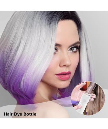 ANGYANG Root Comb Applicator Bottle 2*Hair Oil Bottle + 1*Professional Hair Dye Comb Set Oil Applicator for Hair Dye 6 Ounce Bottle Applicator Brush with Graduated Scale White - Buy Online on GoSupps.com