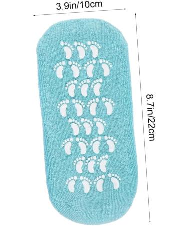 FRCOLOR 2 Pairs Gel Socks Moisturizing Socks Foot Covers Cotton Yarn Socks Spa Socks Gel Foot Sleeves Care Essential Oil Women's Socks Nursing Socks Miss Foot Socks Vegetable Gel 22x10x1cm - Buy Online on GoSupps.com