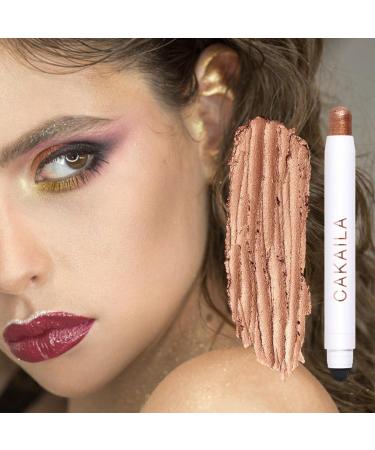 Eye Brightener Stick Sweatproof Double-end Cream Eyeshadow for Mature Skin - Highlighter Stick Makeup Crayon Automatic Rotating for Silky Look - Buy Online on GoSupps.com