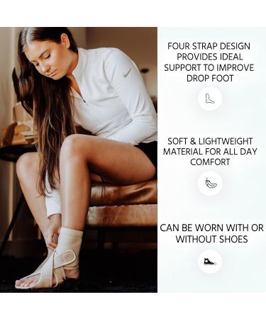 Buy Drop Foot Brace - AFO Foot Drop Support for Walking & Sleeping | One Size Right - Buy Online on GoSupps.com