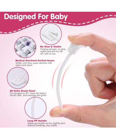 110Pcs Baby Tongue Cleaner & Toothbrush Set | Newborn Oral Care & Gum Cleaner for 0-36 Months | Disposable Infant Dental Care - Buy Online on GoSupps.com