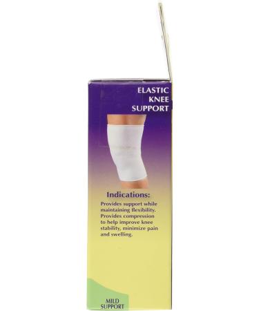 Buy Elastic Knee Support Compression Sleeve - White Large | International Shipping Available - Buy Online on GoSupps.com