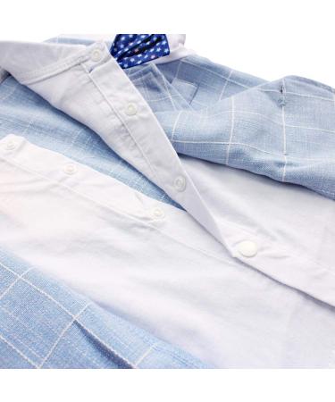 AmzBarley Baby Boys Tuxedo Rompers Set | Gentleman Outfit | Blue | 2-3 Years - Buy Online on GoSupps.com