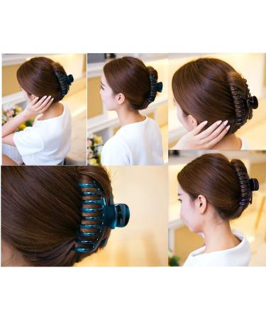 Liasun 4.3 Jelly Color Hair Claw Clip - Acrylic Hair Barrettes for Women & Girls (B-Purple) - Buy Online on GoSupps.com