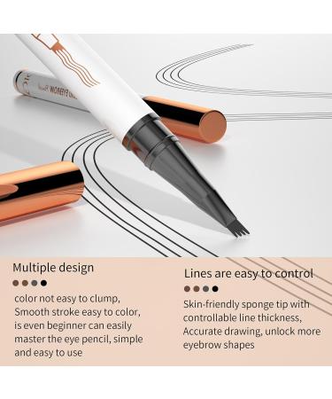 Eyebrow Pen - Micro-Fork Tip Applicator Eyebrow Pencil Brow Pen Eye Makeup Long-Lasting Eyebrow Pen Eyebrow Definer for Creates Natural Looking Brows Hersil 1# - Buy Online on GoSupps.com