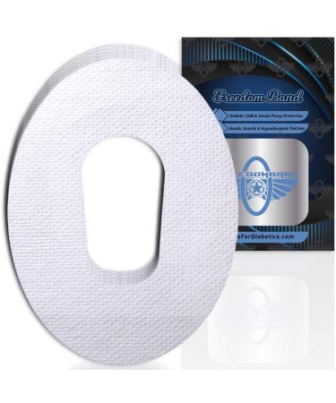 10 Count Hypoallergenic Guard Patches for Dexcom G6 CGM No Touch Patch Bumper Cover Tapes for All Brands : No Frey Waterproof (White)
