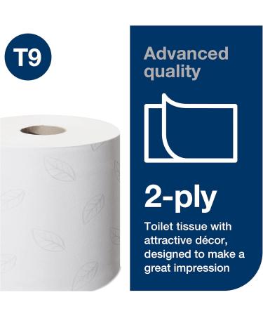 Tork SmartOne Mini Toilet Roll White T9 Advanced 2-Ply 12 x 620 Sheets 472193 Refill - Buy Online on GoSupps.com