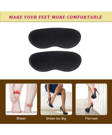 Heel Grips & Pads for Men and Women - 4 Pairs | Self-Adhesive Cushion Inserts for Loose Shoes | Heel Pain Relief | Bunion Callus Blister Protection - Buy Online on GoSupps.com