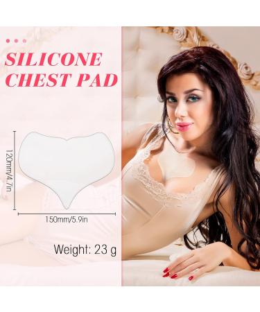 Reusable Silicone Chest Wrinkle Pad | Transparent Cleavage Patch for Smooth Skin | Decollete Wrinkle Patch for Women | 5.9 x 4.7 Inch - Buy Online on GoSupps.com