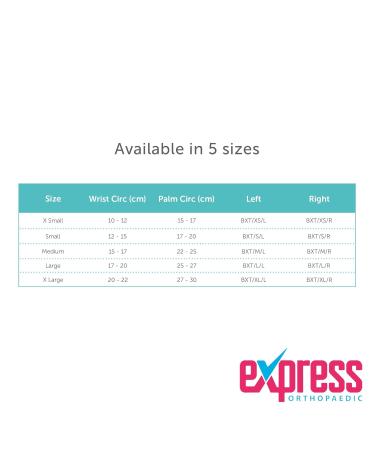Medically Approved Neoprene Wrist & Thumb Brace for Arthritis, Carpal Tunnel, Sprains & RSI - Size M Left (15-17cm wrist) - Express Orthopaedic - Buy Online on GoSupps.com