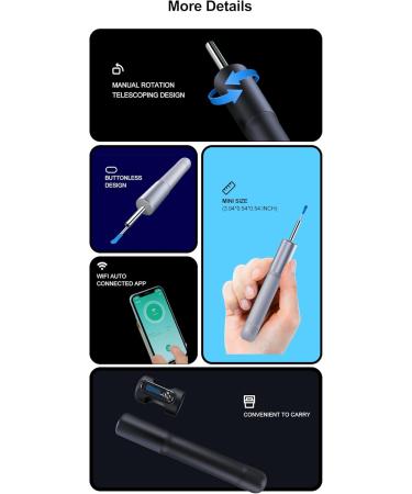 Buy DTD Wireless Ear Otoscope 3.5mm 1080P HD Earwax Cleaning Tool - Compatible with iOS & Android Tablets | International Shipping Available - Buy Online on GoSupps.com