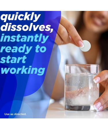 Alka-Seltzer Pain Relief Aspirin Effervescent Tablets for Fast Pain Relief 72 Ct - Buy Online on GoSupps.com