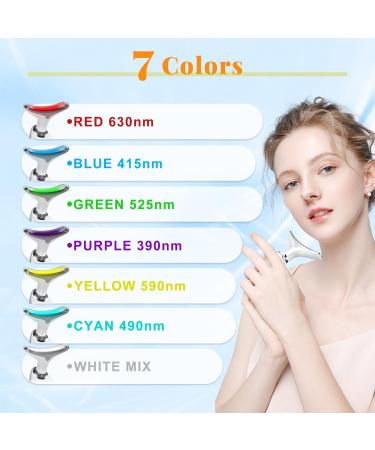 Neck Face Massager - 7 Color Facial Massager for Skin Care at Home | Non-Slip Design | Shop Now - Buy Online on GoSupps.com
