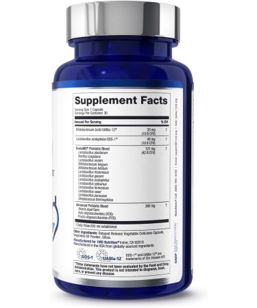 1MD Nutrition BiomeMD Probiotics | 62 Billion CFUs, 15 Comprehensive Strains - Pro & Prebiotics | Doctor-Formulated for Digestive Health & Immune Support | 30 Capsules 30 Count (Pack of 1) - Buy Online on GoSupps.com
