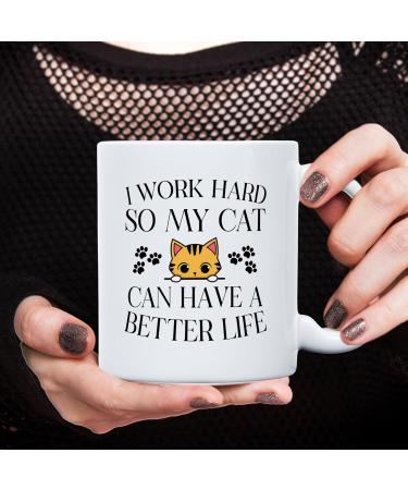 Dragon Queen Gifts Gifts for Cat Lovers Cat Stuff for Cat Lovers Bundle comes with I Work Hard So My Cat Can Have A Better Life Coffee Mug Coffee Candle Kopiko Coffee & Kopiko Cappuccino Candy Set Coffee Scent I Work Hard So My Cat Can Have A Better Life - Buy Online on GoSupps.com