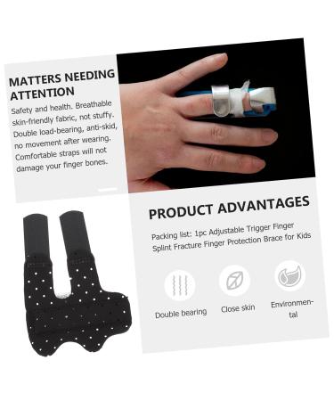 NOLITOY Orthotics Finger Cast Splint - Thumb & Finger Protector for Fractures - Breathable & Adjustable - 11.5x8x1CM - Black - Buy Online on GoSupps.com
