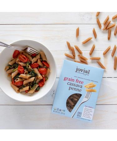 Jovial Grain-Free Cassava Penne Rigate 8 oz (3 pack) | Certified Organic, Gluten-Free, Paleo Pasta with High-Fiber | Non-GMO & USDA Certified | 100% Organic Cassava Pasta - Buy Online on GoSupps.com