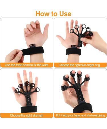 Hand Trainer & Finger Trainer Set - Improve Grip Strength Relieve Hand Pain Forearm Coaches for Enhanced Power - International Shipping Available - Buy Online on GoSupps.com