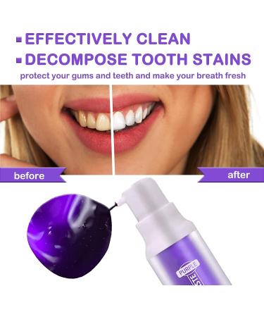 Purple Teeth Whitening Gel - Stain Removal & Sensitive Teeth Protection - Buy Online on GoSupps.com