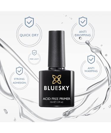 Bluesky Nail Primer For Gel Nails Acid Free Gel Nail Prep Bonder Strong Gel Polish Adhesion Prevents Gel Nail Polish Lifting & Peeling 10ml 10.00 ml (Pack of 1) - Buy Online on GoSupps.com