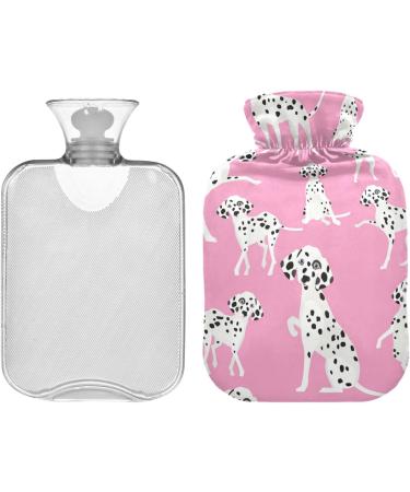 Dalmatian Dog Hot Water Bottle with Cover - 2L Heat Pack for Pain Relief & Period Cramps - Buy Online on GoSupps.com
