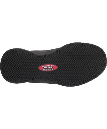 Skechers Men's Oswah Food Service Shoe 12 Wide Black - Slip-Resistant, Comfortable Footwear - Buy Online on GoSupps.com