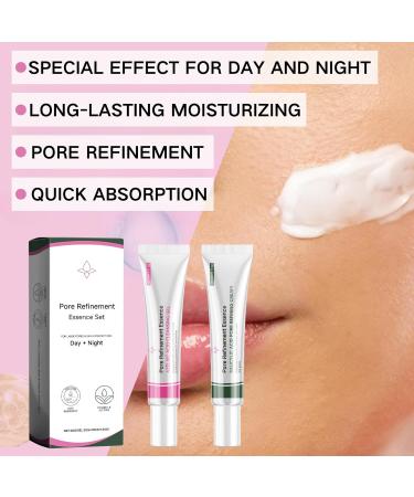 Pore Care Day&Night Face Cream - Skin Care Set - Moisturiser Face Women - Day Cream Deeply Nourishes Skin - Night Cream Skin Repair - Salicylic Acid & Hyaluronic Acid - Buy Online on GoSupps.com