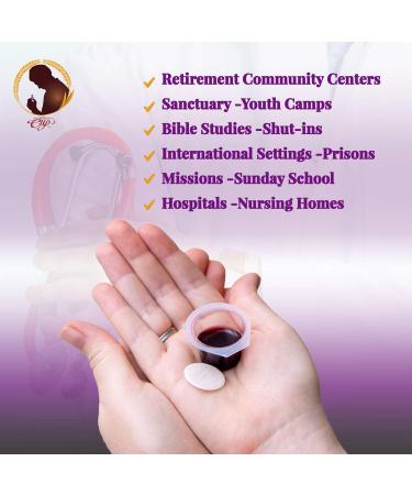 Prefilled Communion Cups & Wafer Set - Celebration Cup (Pack of 100) - Perfect for Worship Services - Buy Online on GoSupps.com