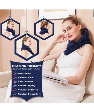 Jobyna Electrical Heating Pillow for Neck - Fast Warming 30-70 | Adjustable Physiotherapy Neck Warmer | Washable Flannel | 74x19cm - Buy Online on GoSupps.com