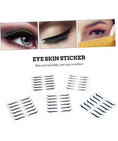 PLAFOPE 72 Pairs Glitter Eyeliner Reusable Eyeliner Sticker Instant Eyeliner Stickers Double Side Tape - Buy Online on GoSupps.com