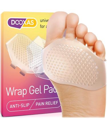 Transparent Gel Metatarsal Foot Pads for Women & Men Enhanced Thick Cushions for Ultimate Comfort and Pain Relief Advanced Shoe Inserts for Women's Footwear (Clear)