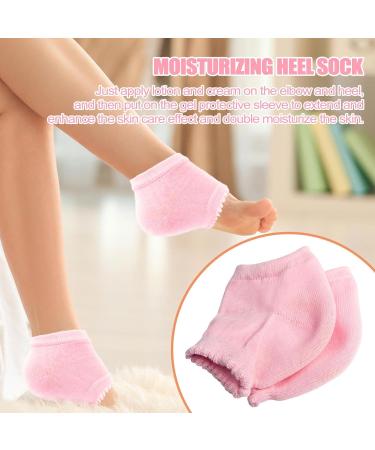 Gel Elbow Sleeve - Skin Dryness Moisturizer Heels | 1 Pair Cracked Heels and Elbows Pads with Hydrating Gel Ingredients | Elbow Moisturizers for Working Studying Sleeping Or Hiking - Buy Online on GoSupps.com