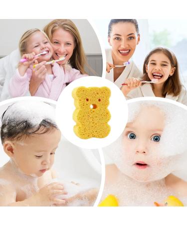Yabauuop Toddler Bath Sponge | Soft Baby Shower Body Scrubber - Cute Dead Skin Remover Body Scrubber Bath Rub Shower Brush for Children Kids Baby Toddler Orange - Buy Online on GoSupps.com