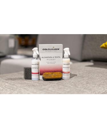 Colourlock Alcantara & Textile Nursing Set - Clean & Protect Alcantara Microfiber & Natural Fibers with 200ml Cleaner & Impregnation - Buy Online on GoSupps.com