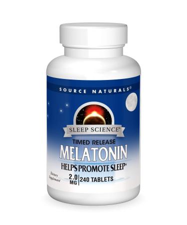 Source Naturals Melatonin Timed Release 2 mg 240 Tablets - Buy Online on GoSupps.com