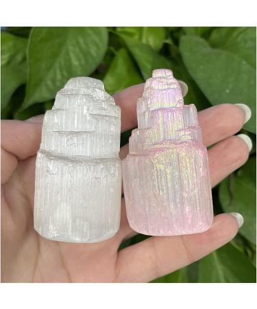 Minerals Stones Natural Selenite lamp Holder Crystal Mountain Jewelry Plaster Quartz Rough Minerals Residential Culture Crystal Stones Decoration Ornaments ERBDRGAZ (Color : 5) - Buy Online on GoSupps.com