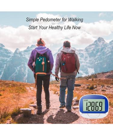 MOLIONS 3D Pedometer for Walking  Multi-Function Step Tracker with Belt Clip  Accurate Step Counter with Large Display for Men Women Kids and Elder - Blue - Buy Online on GoSupps.com