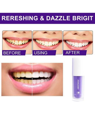 Purple Teeth Whitening Toothpaste - Brighten Your Smile with 1Pcs Whitening Formula for Adults - Buy Online on GoSupps.com