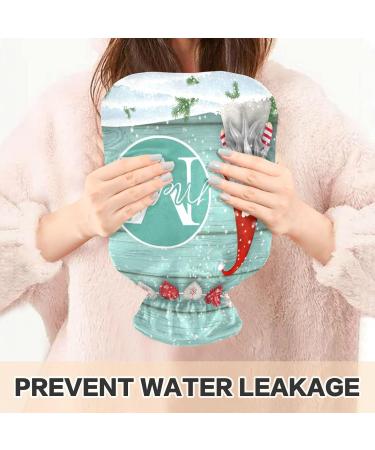 Personalized Christmas Gnome Heat Bottle | 1L Hot Water Bottle for Pain Relief & Muscle Injuries - Cozy Cover Included - Buy Online on GoSupps.com