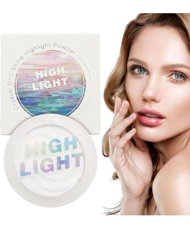 Highlighter Powder Palette - Cheek Highlighter Face Blushes | Silky Texture Long-lasting Stage Daily Shimmer Makeup For Women Hixip Cool Moonlight Color - Buy Online on GoSupps.com