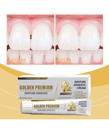 Jingmiger Denture adhesive gum lightening cream 68 g dental adhesive for women and men safety for daily use travel dental appliances - Buy Online on GoSupps.com