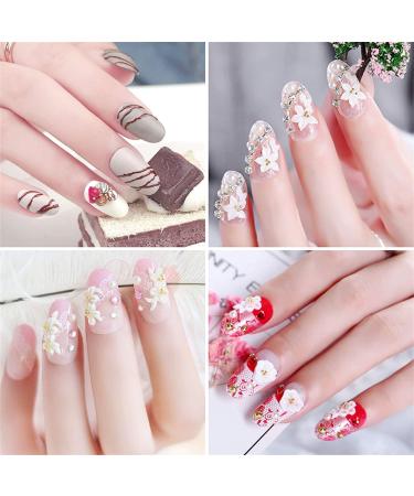 Saviland 3D Sculpture Gel Nail Art Kit - 12pcs Carving Gels for Decoration Patterns in White Pink Red Blue Black - 0.28oz - Buy Online on GoSupps.com