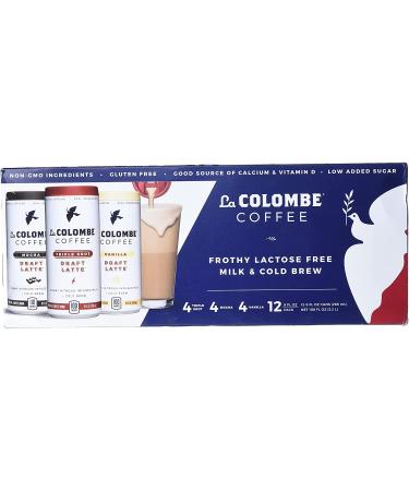 La Colombe Draft Latte Variety Pack 9 oz Can (Mocha/Triple Shot/Vanilla) - 12 Pack - Buy Online on GoSupps.com