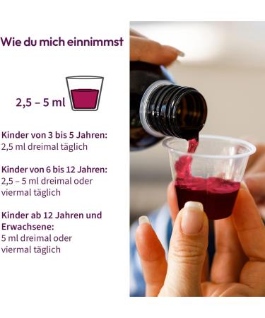 Children's Healthy Bustary - Natural Cold Juice Syrup with Elderberry & Aronia Extract - Fruity & Sweet Sugar-Free 120ml - Buy Online on GoSupps.com