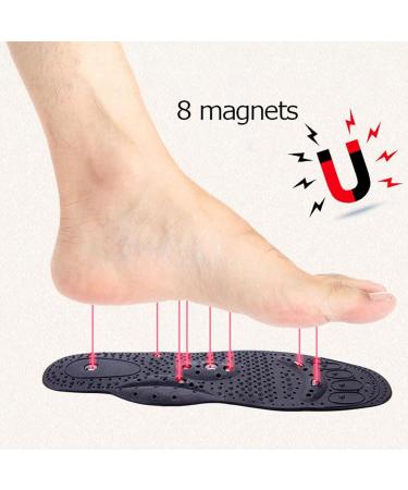 Acupressure Magnetic Shoe Insoles for Foot Pain Relief - Black (Female) - Buy Online on GoSupps.com