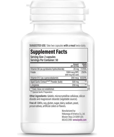 Kyolic Aged Garlic Extract Formula 108 Total Heart Health 100 Capsules - 100 Count - Buy Online on GoSupps.com
