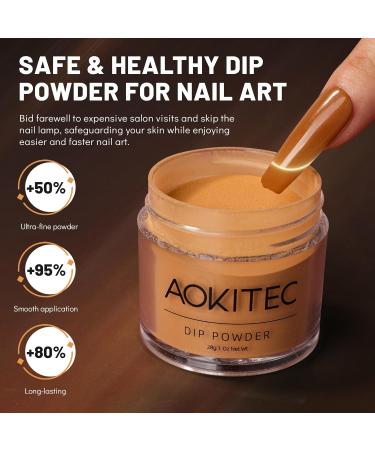  Aokitec Aokitec Dipping Powder 28g Caramel Colors - Buy Online on GoSupps.com