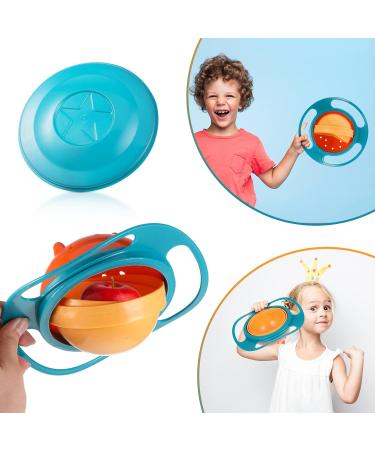 360 Degrees Gyro Bowl - Unspillable Toddler Snack Bowl, Dark Green - Buy Online on GoSupps.com