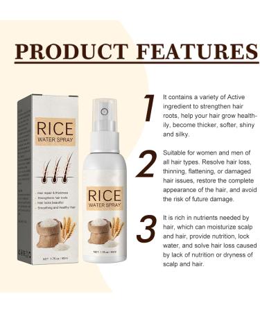 Rice Water for Hair Growth Rice Hair Care Set with Rice Water Shampoo Bar and Rice Water Spray Shampoo Soap for Hair Growth Nourishing Volumizing & Strengthening - Buy Online on GoSupps.com